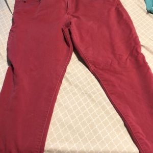 Raspberry pink jeans